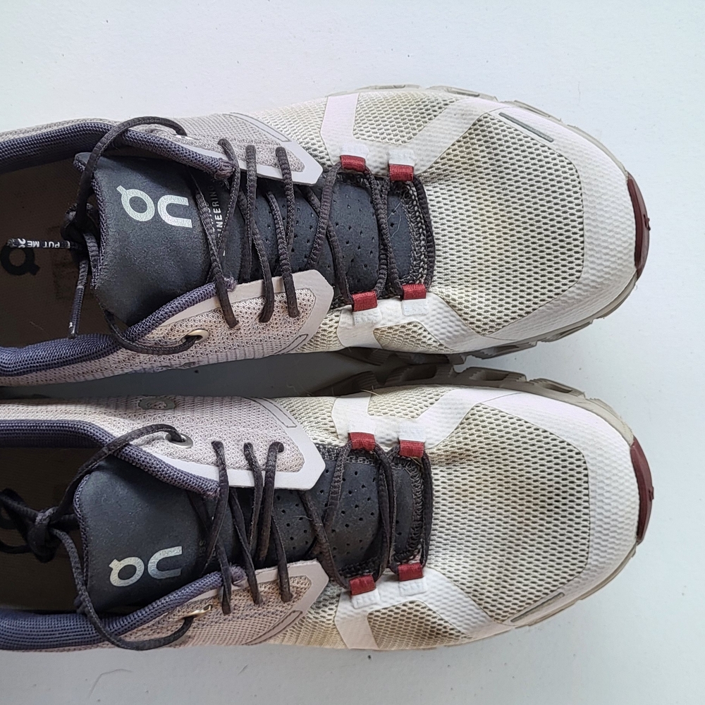 On Cloud Running White Brown Lilac W10.5